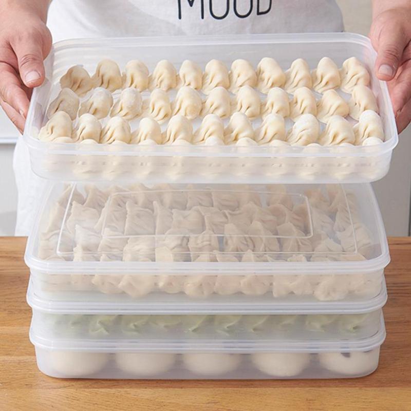 Food Storage Unit - Transparent Kitchen Storage Box Refrigerator Organizer