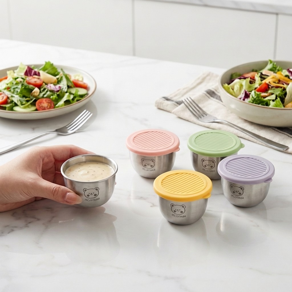 Food Storage Made Easy - 1/6 Pcs 70ml Cute 304 Stainless