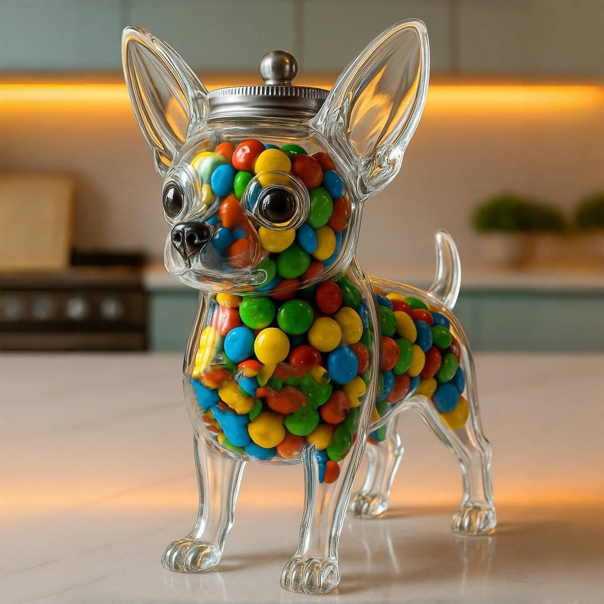 Food Storage Set Glass - Chihuahua Shaped Container Freshness Preserving Chihuahua