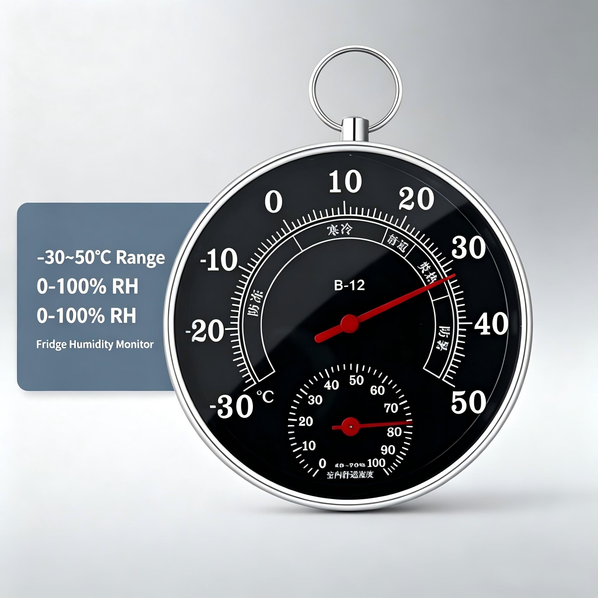 Food Storage The Range - Refrigerator Hygrometer for Kitchen Food Storage