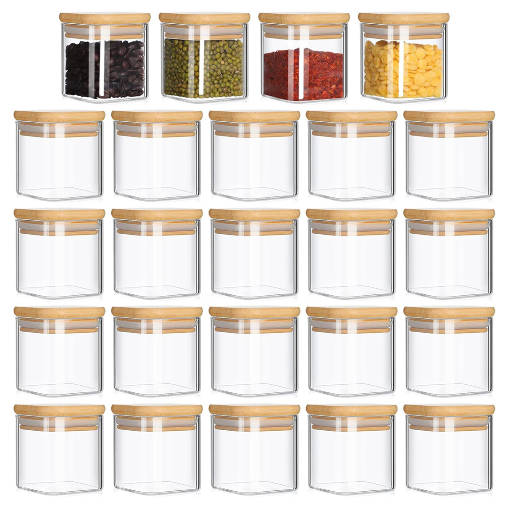 4oz 6Packs Glass Jars Set with - Food Storage Set Glass recension och pris