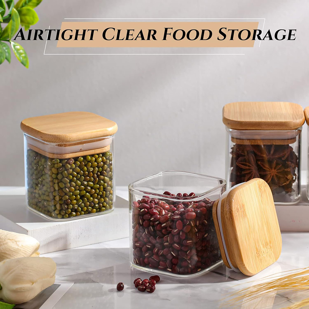 4oz 6Packs Glass Jars Set with - Food Storage Set Glass recension och pris