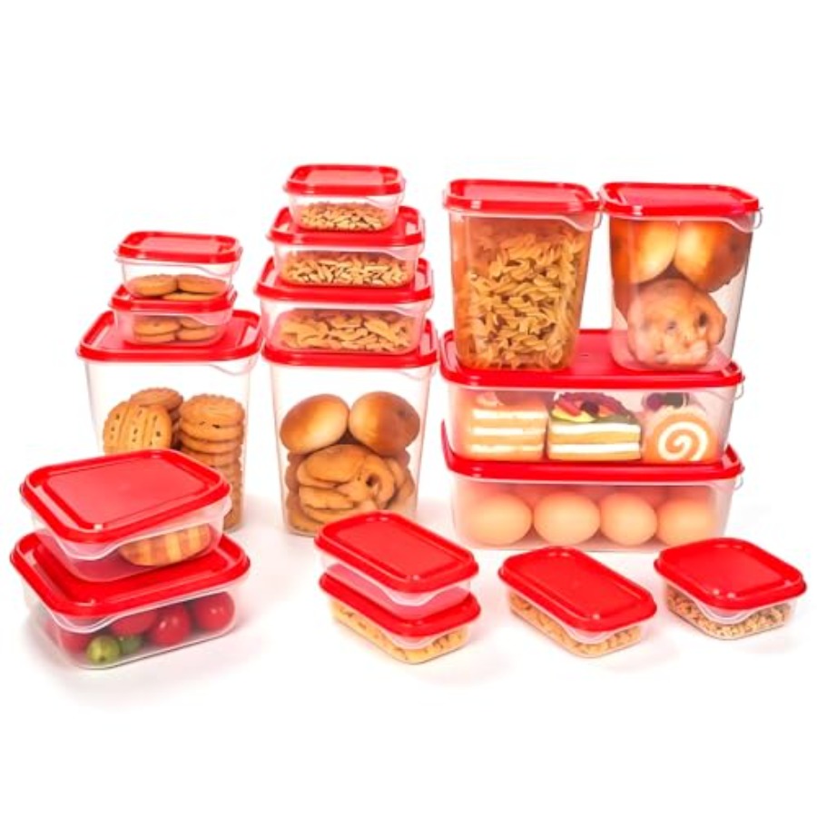 17Pcs Plastic Food Storage Set - Food Storage Containers recension och pris