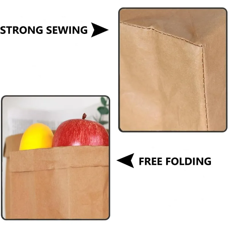 Kraft Paper Bag Washable Paper - Food Storage Bags Reusable recension och pris