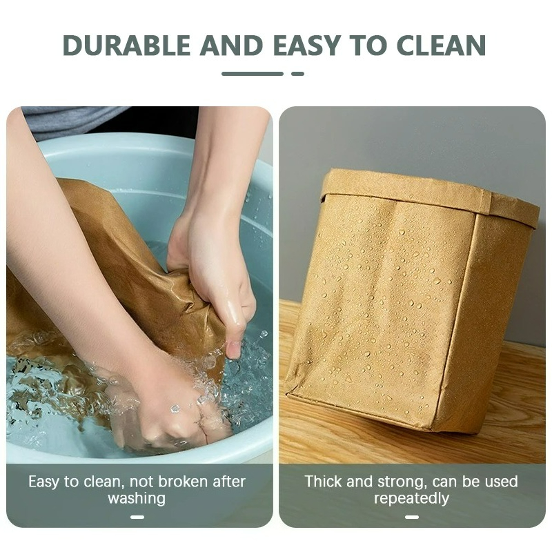 Kraft Paper Bag Washable Paper - Food Storage Bags Reusable recension och pris