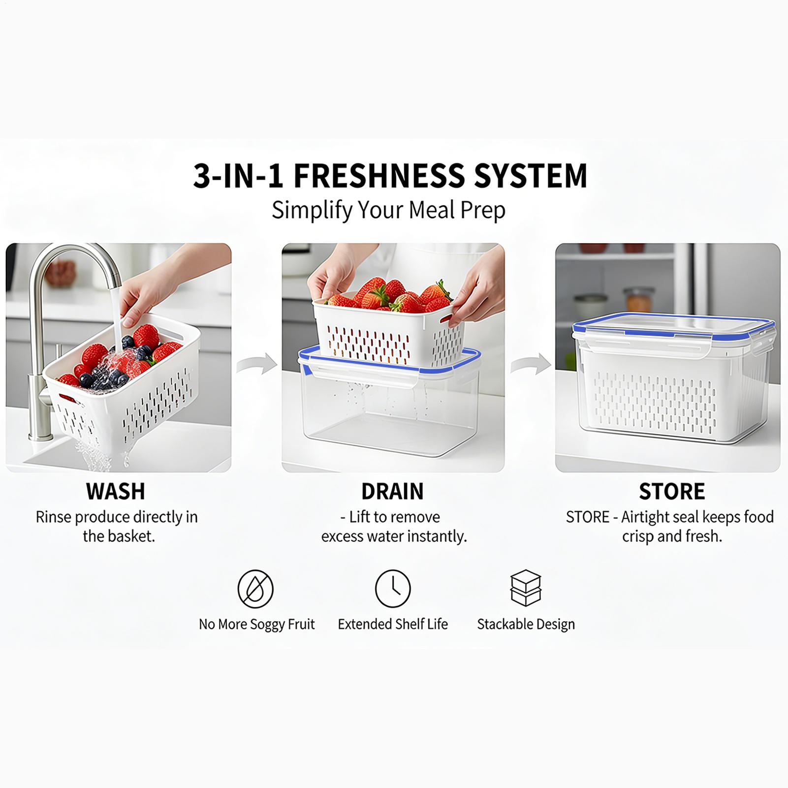 4 In 1 Food Storage Container  - Food Storage Containers recension och pris