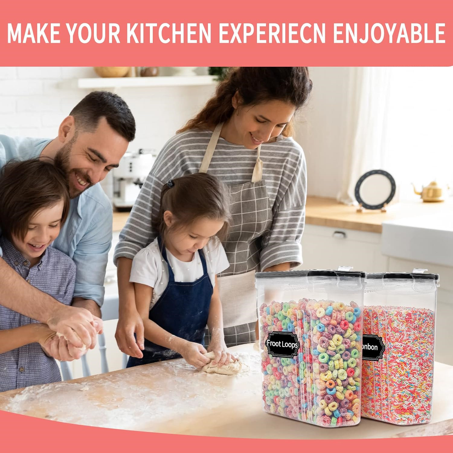 2.5L Cereal Storage Containers - Food Storage Made Easy recension och pris