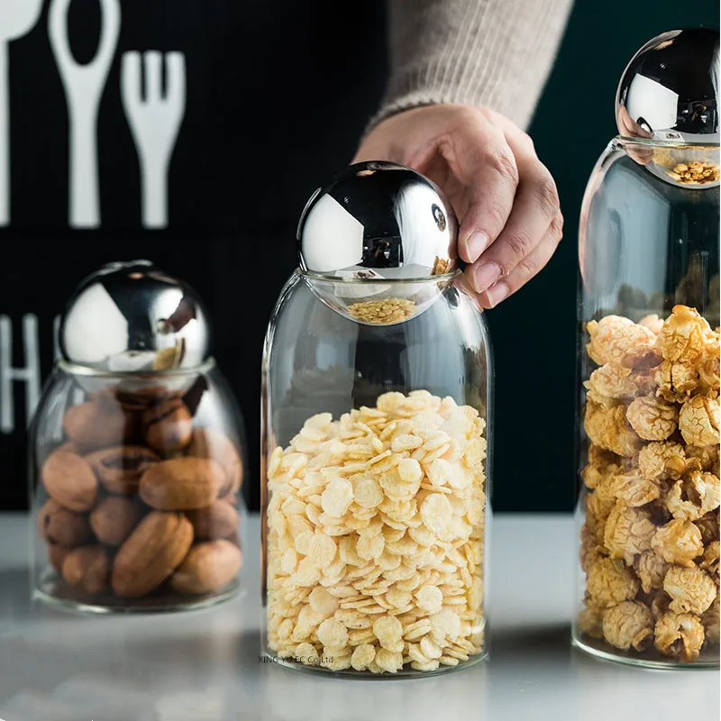 Golden Cork Cover Glass Storag - Food Storage Glass Box recension och pris