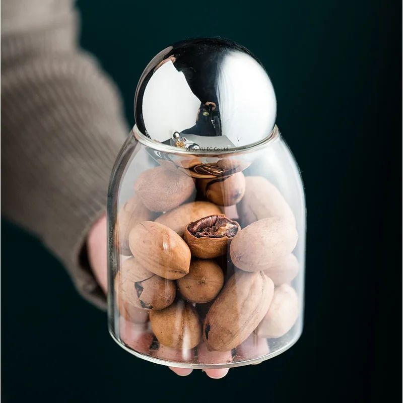 Golden Cork Cover Glass Storag - Food Storage Glass Box recension och pris