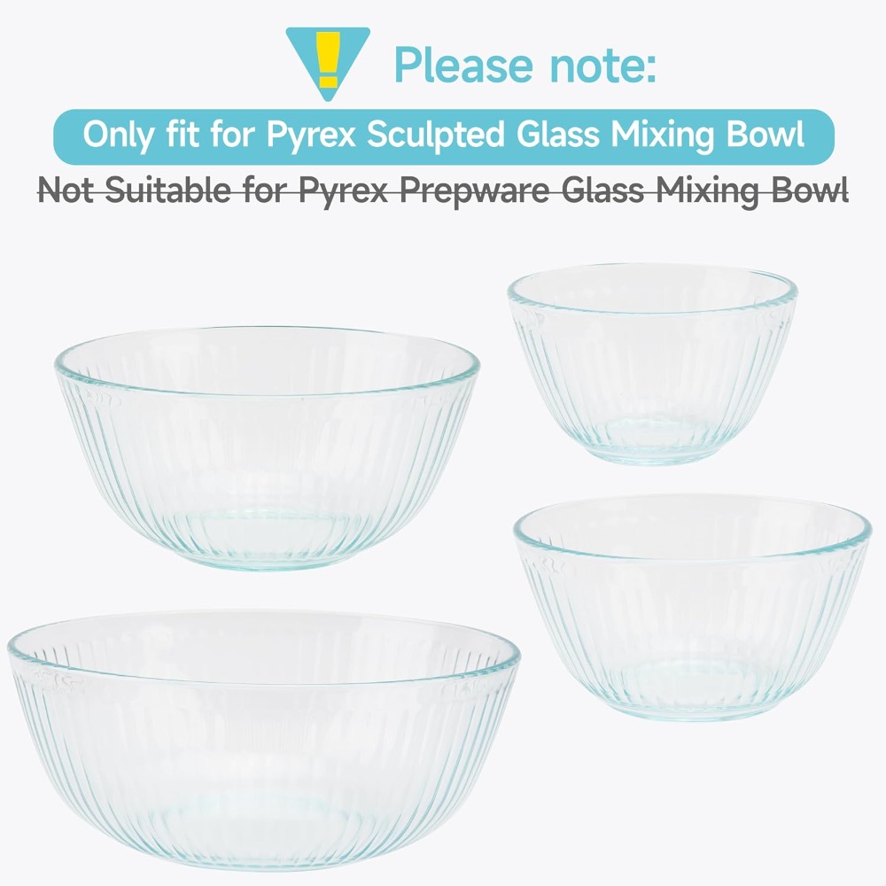 Silicone Lids for Glass Mixing - Food Storage Set Glass recension och pris