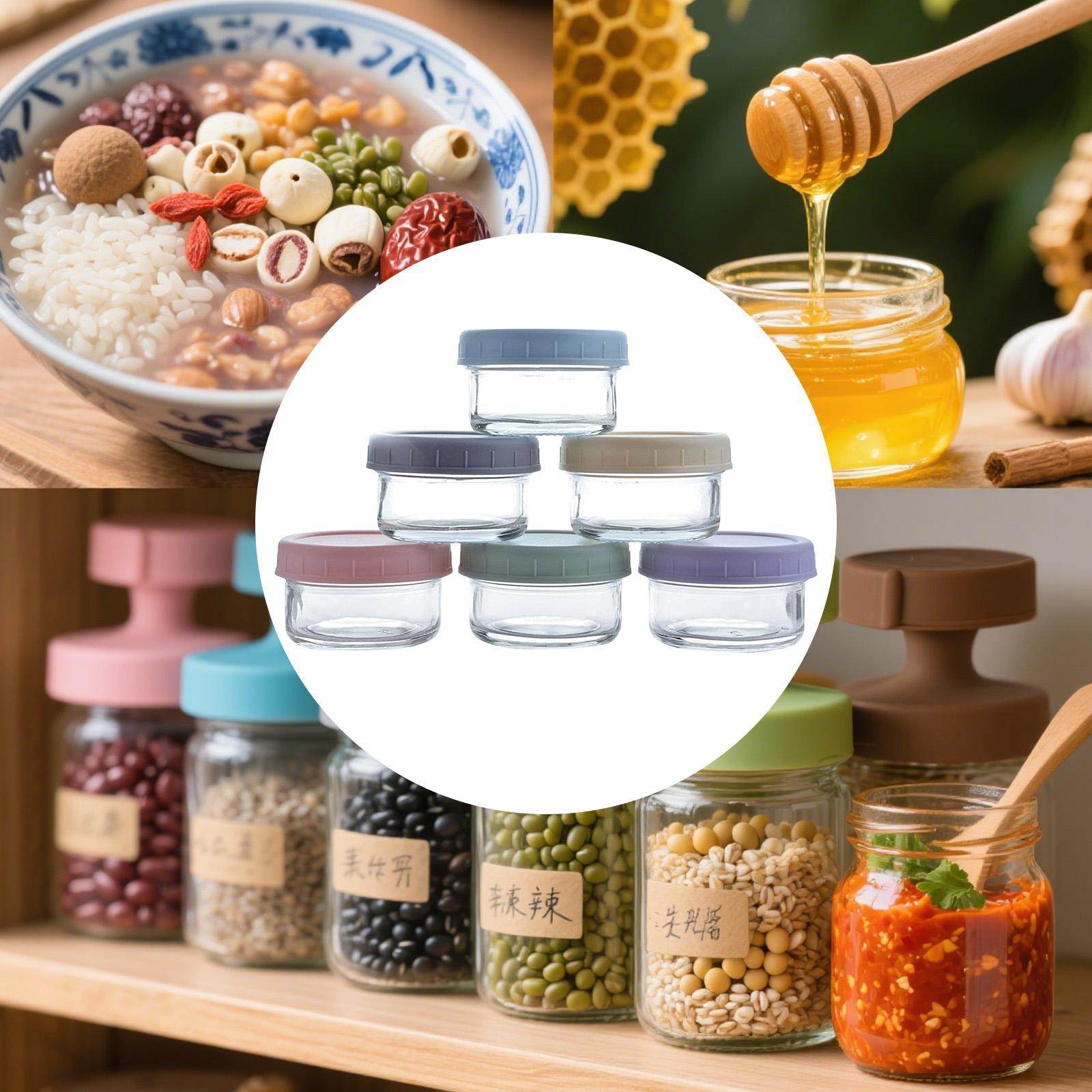 Mini Glass Jars with Leakproof - Food Storage Set Glass recension och pris