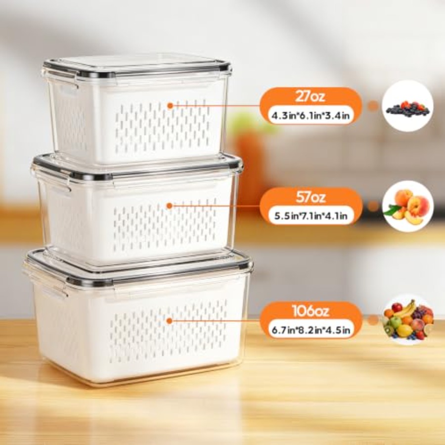 Fruit Storage Containers for F - Food Storage Containers recension och pris