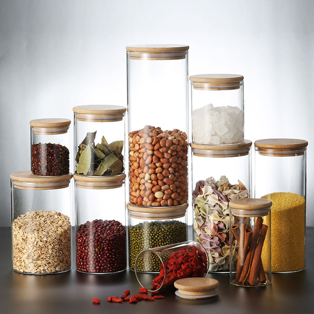 4/8pcs 250ml 500ml 1000ml Glas - Food Storage Glass Box recension och pris