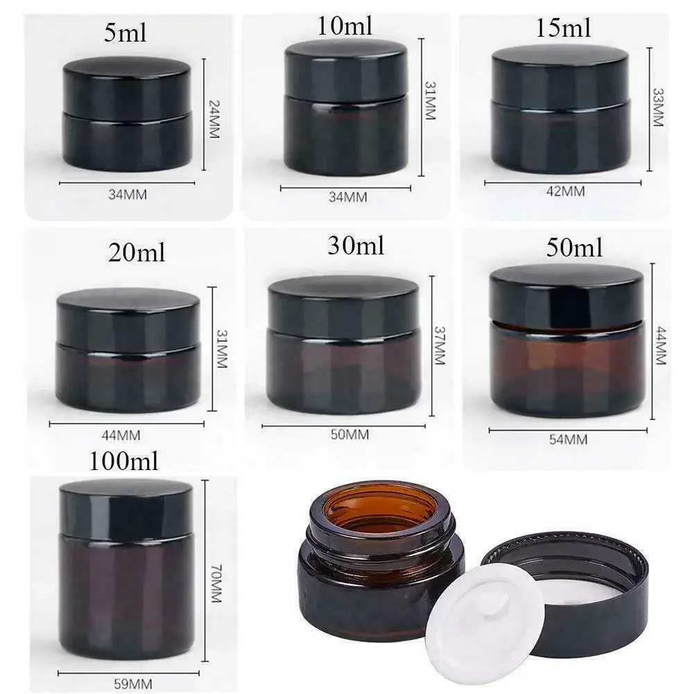 2pcs 5ml/10ml/15ml/20ml/30ml/5 - Food Storage Set Glass recension och pris