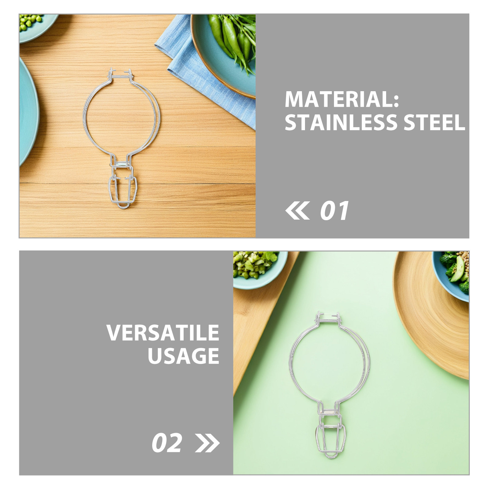 6Pcs Stainless Steel Glass Jar - Food Storage Glass recension och pris