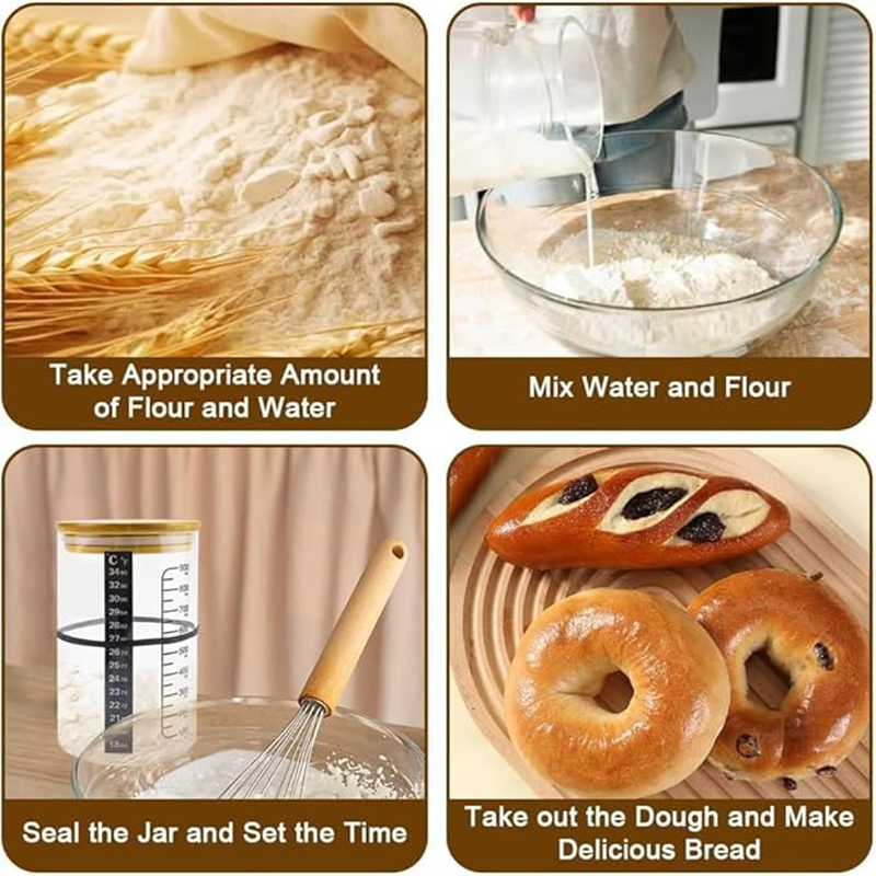 Sourdough Starter Jar Kit Sour - Food Storage Glass recension och pris