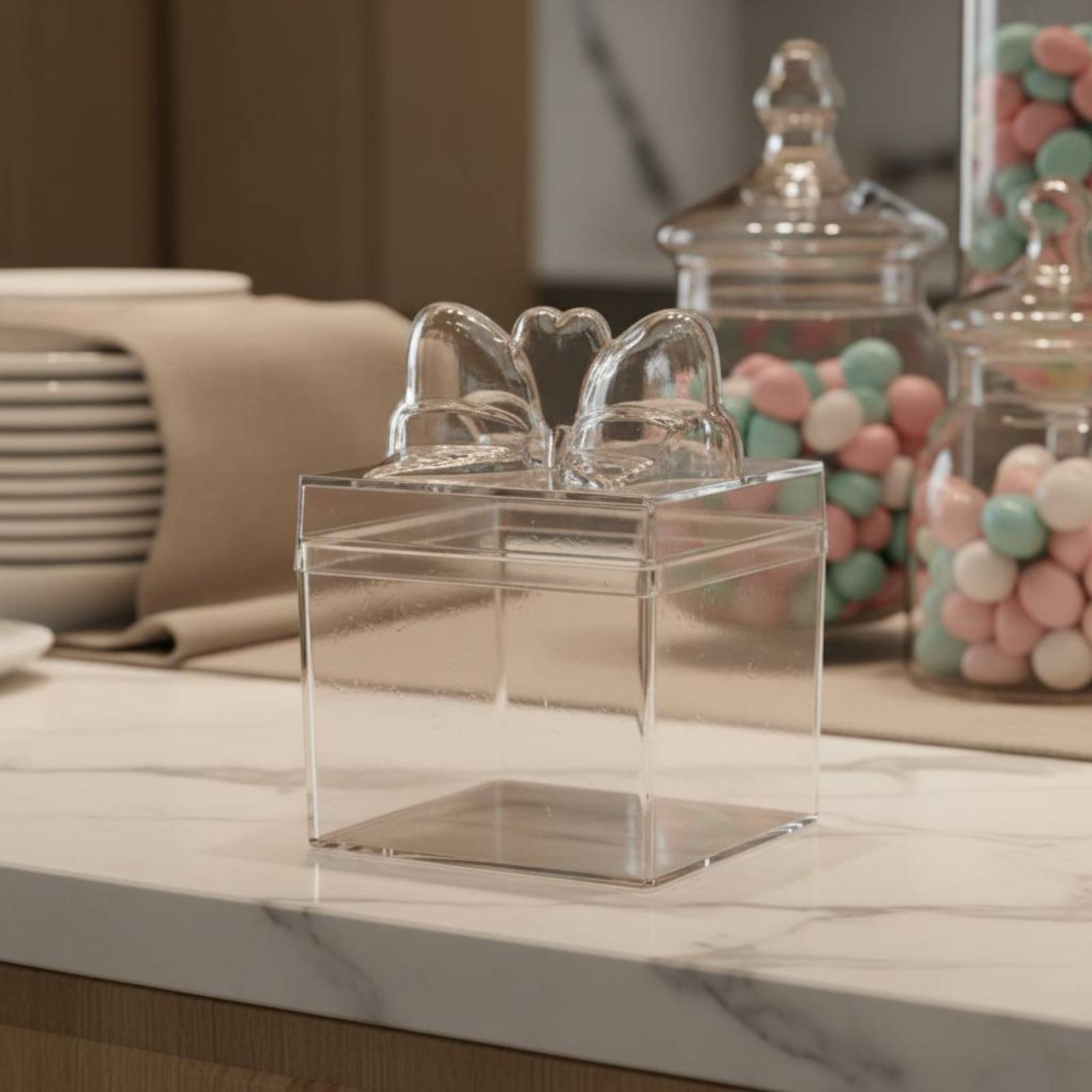 Clear Plastic Candy Box with R - Food Storage Containers recension och pris