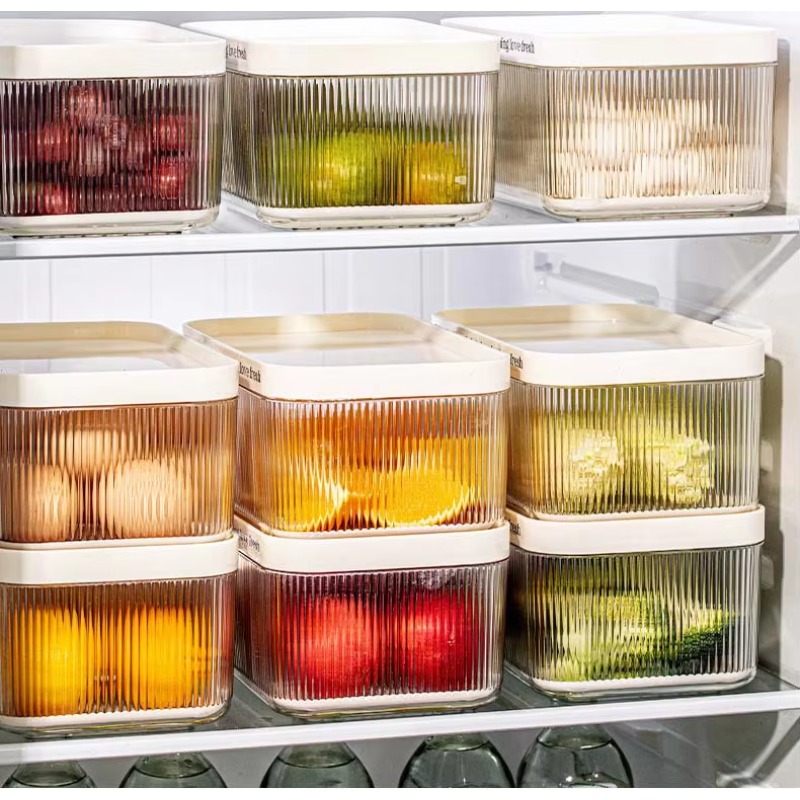Stackable Plastic Rectangle PE - Storage Food Tray recension och pris