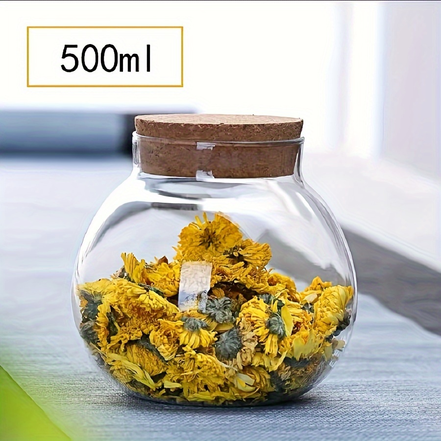 500ML Clear Glass Storage Cani - Food Storage Set Glass recension och pris