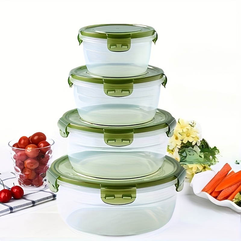 4 Plastic Food Storage Contain - Food Storage Unit recension och pris