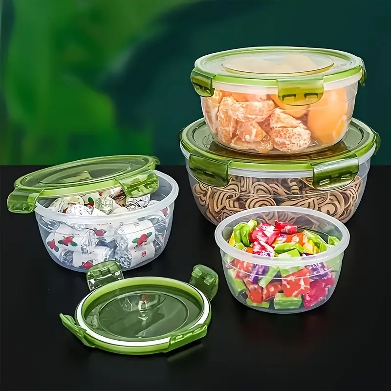 4 Plastic Food Storage Contain - Food Storage Unit recension och pris