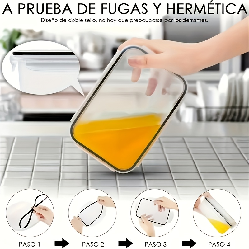 8Pcs Set Includes 4 Containers - Food Storage Made Easy recension och pris
