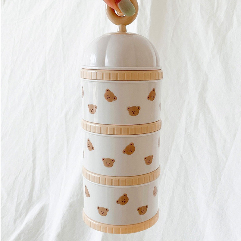 Cute Bear Milk Powder Box Baby - Food Storage 1 Year recension och pris