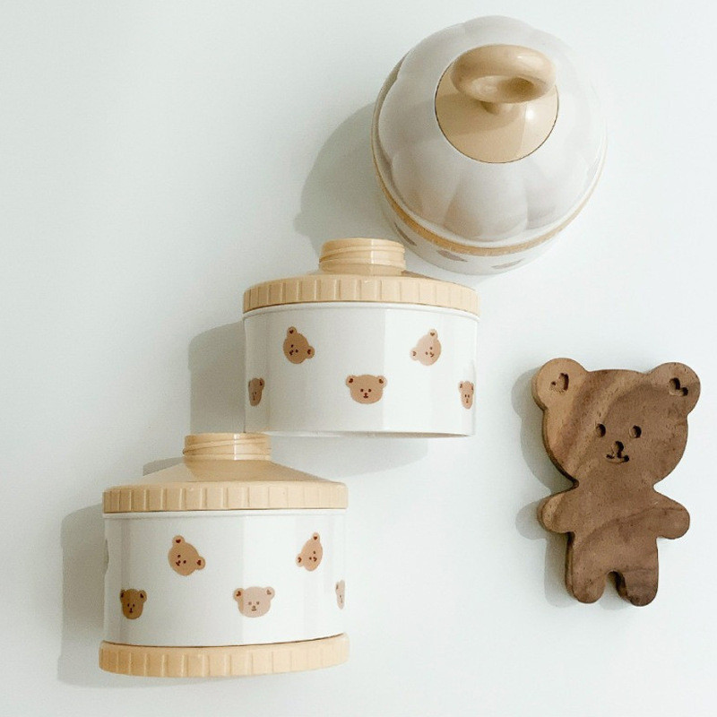 Cute Bear Milk Powder Box Baby - Food Storage 1 Year recension och pris
