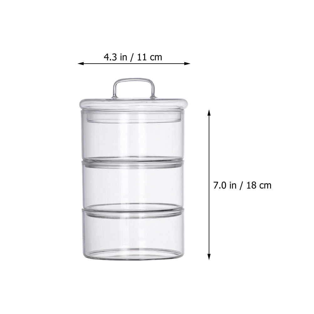 1Set Clear Glass Storage Bowl  - Food Storage Glass recension och pris