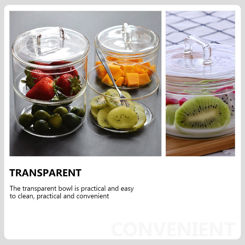 1Set Clear Glass Storage Bowl  - Food Storage Glass recension och pris