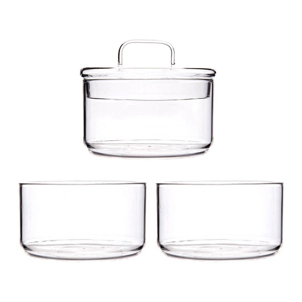 1Set Clear Glass Storage Bowl  - Food Storage Glass recension och pris