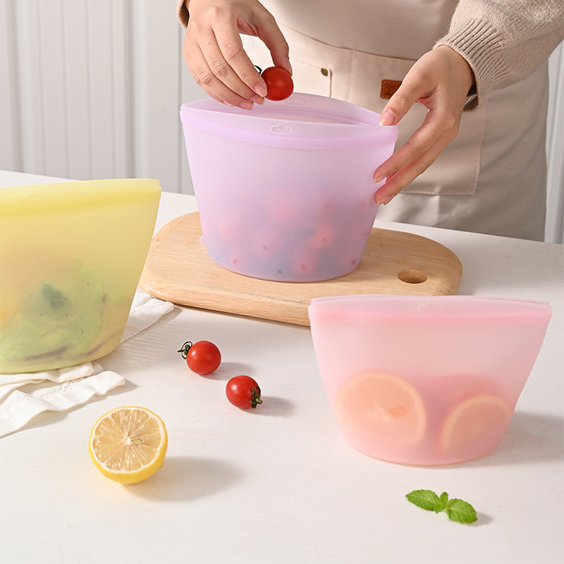 Self-Sealing Silicone Storage  - Food Storage Bags Reusable recension och pris