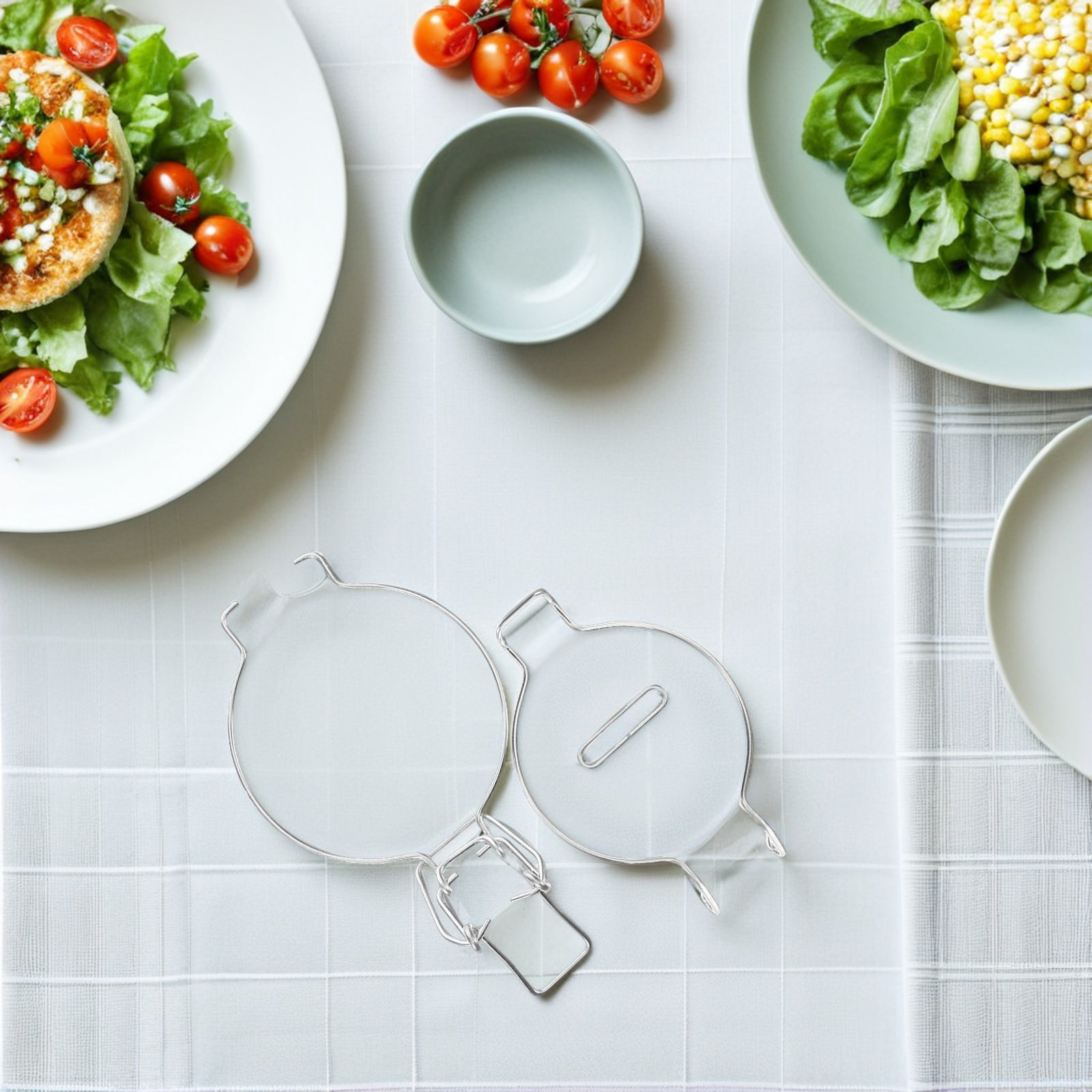 4Pcs Stainless Steel Wire Lock - Food Storage Glass recension och pris