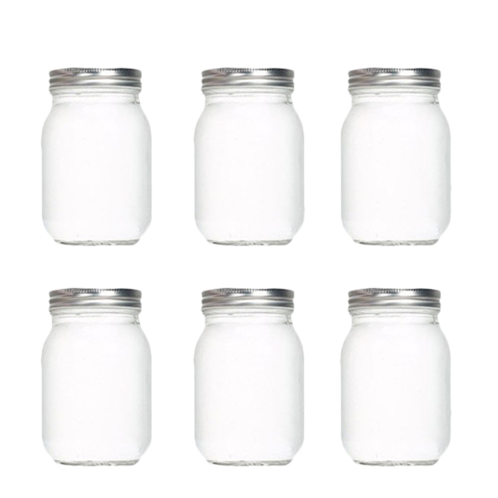 6Pcs Transparent Round Glass J - Food Storage Glass recension och pris