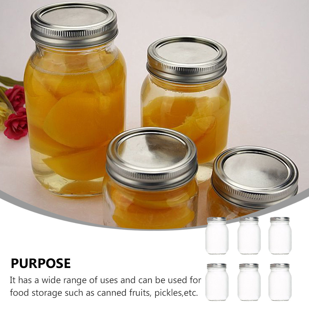 6Pcs Transparent Round Glass J - Food Storage Glass recension och pris