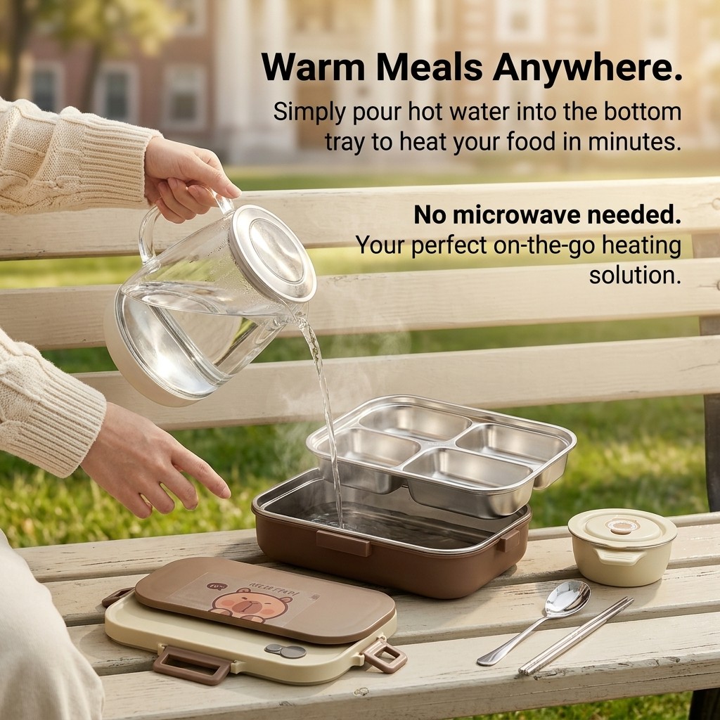 304 Stainless Steel Bento Lunc - Food Storage Made Easy recension och pris