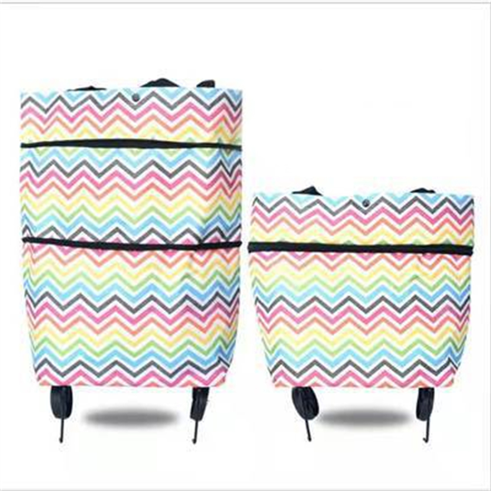 Foldable Shopping Trolley Bag  - Food Storage Bags Reusable recension och pris