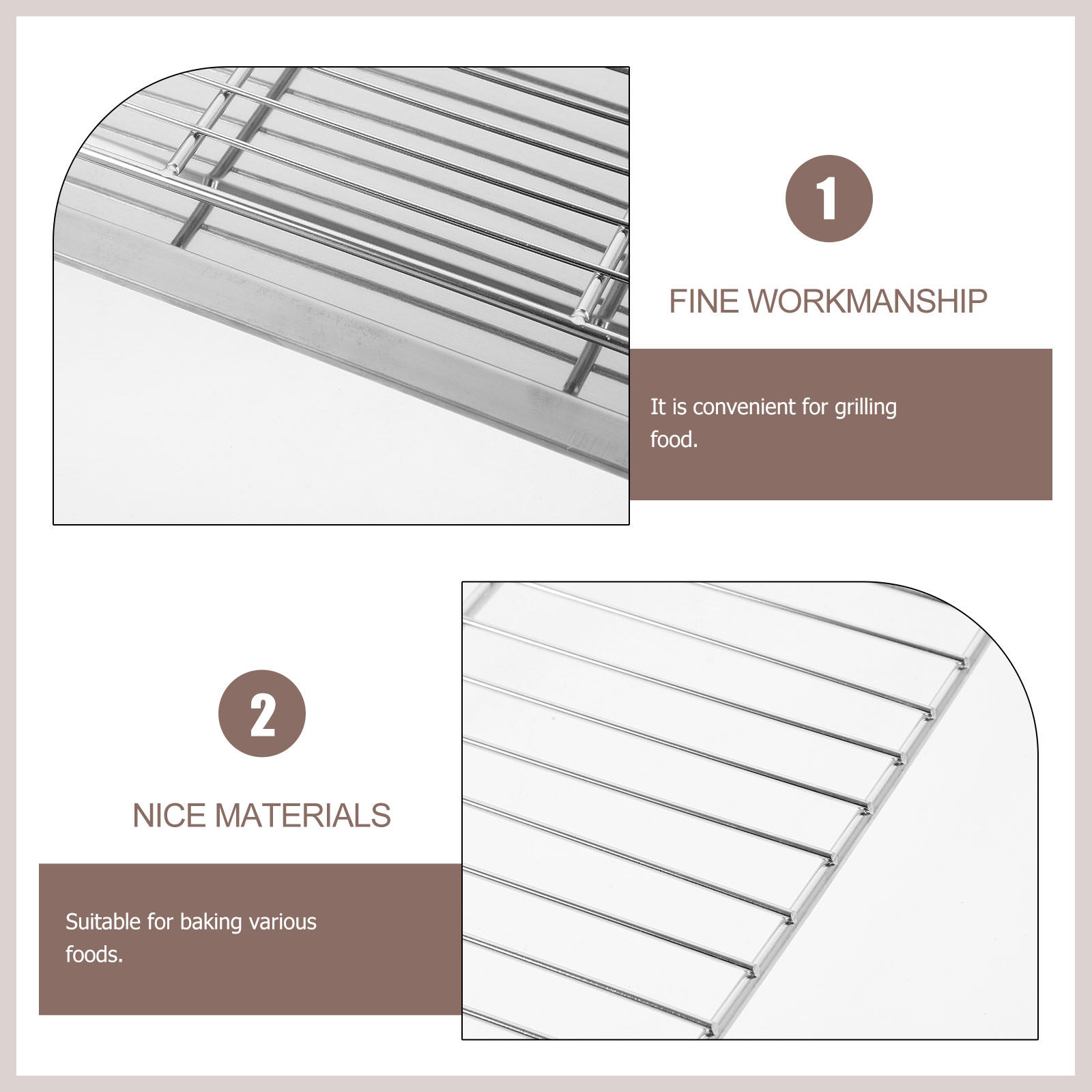 1Set Stainless Steel Wire Baki - Storage Food Tray recension och pris