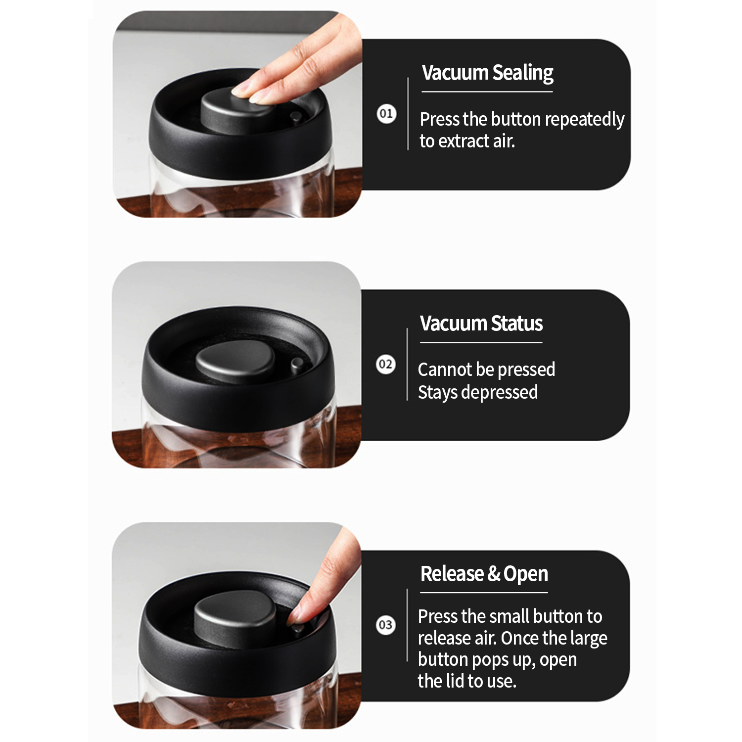 OANKR Vacuum Coffee Canister 5 - Food Storage Unit recension och pris