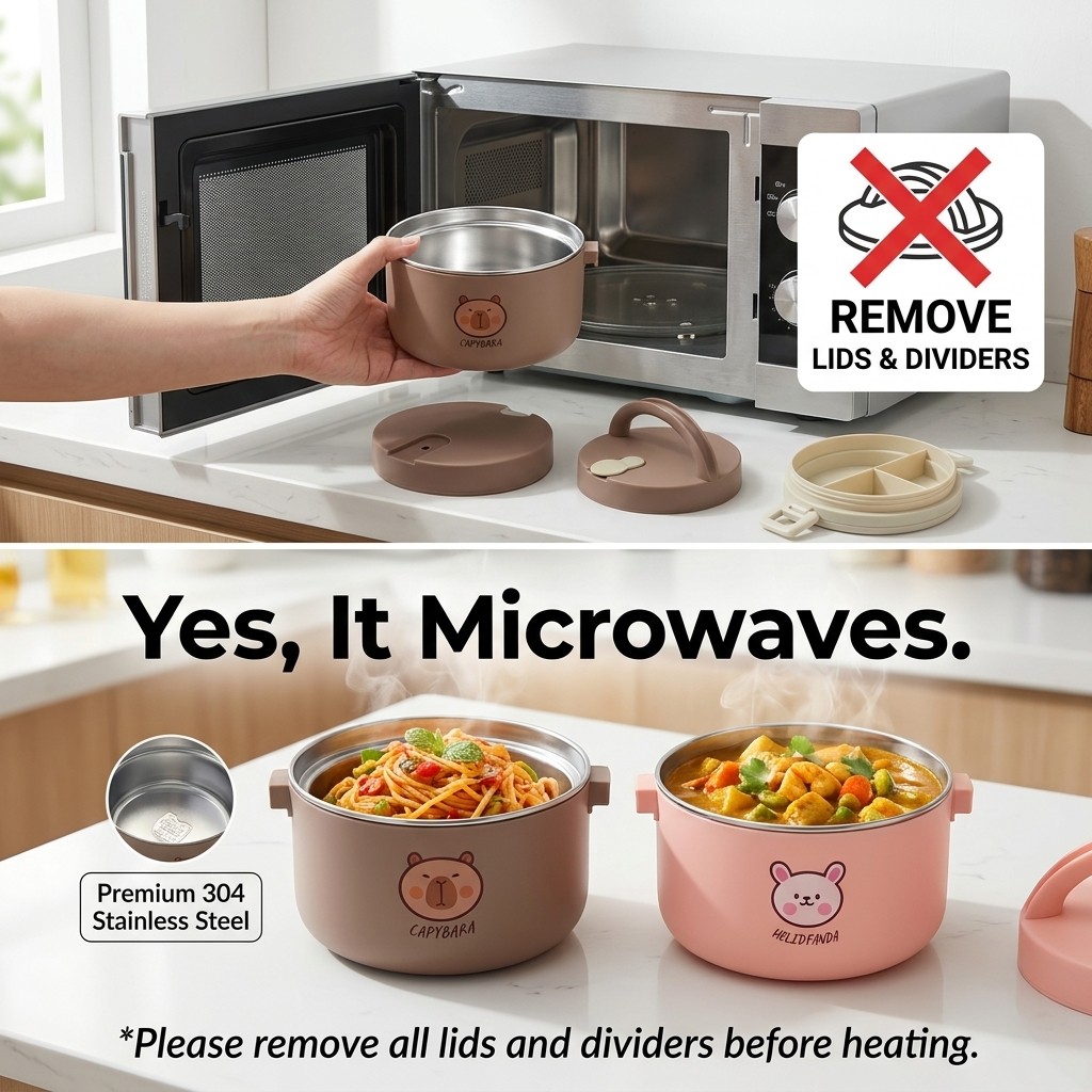 304 Stainless Steel Thermal Lu - Food Storage Made Easy recension och pris