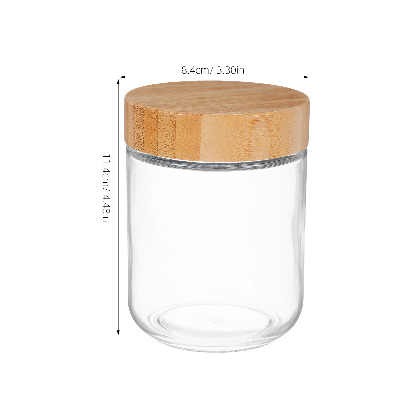 4Pcs Transparent Glass Jars wi - Food Storage Containers recension och pris