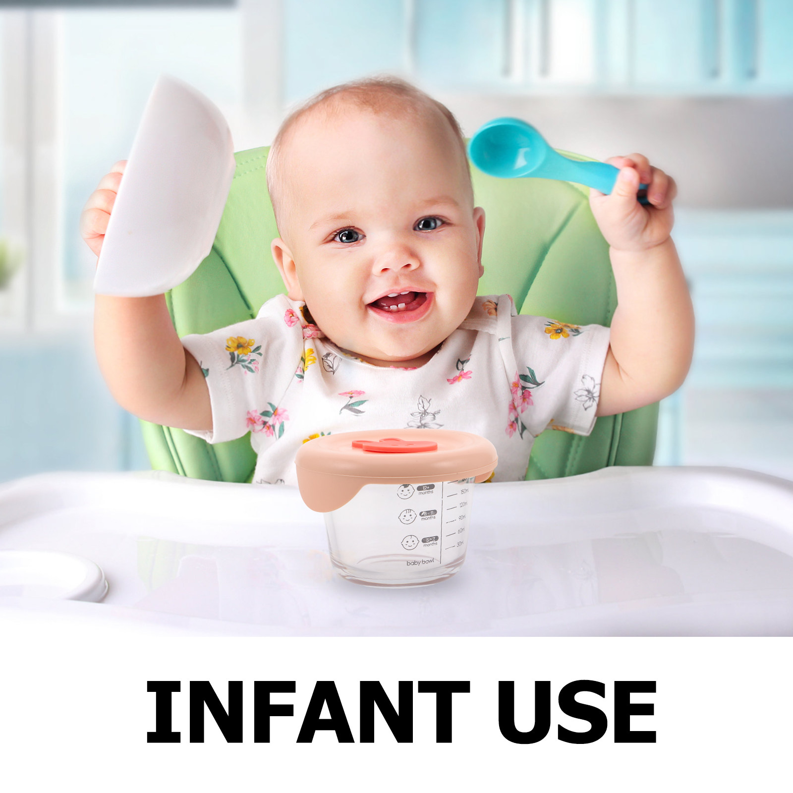 2Pcs Baby Food Storage Contain - Food Storage Glass Box recension och pris