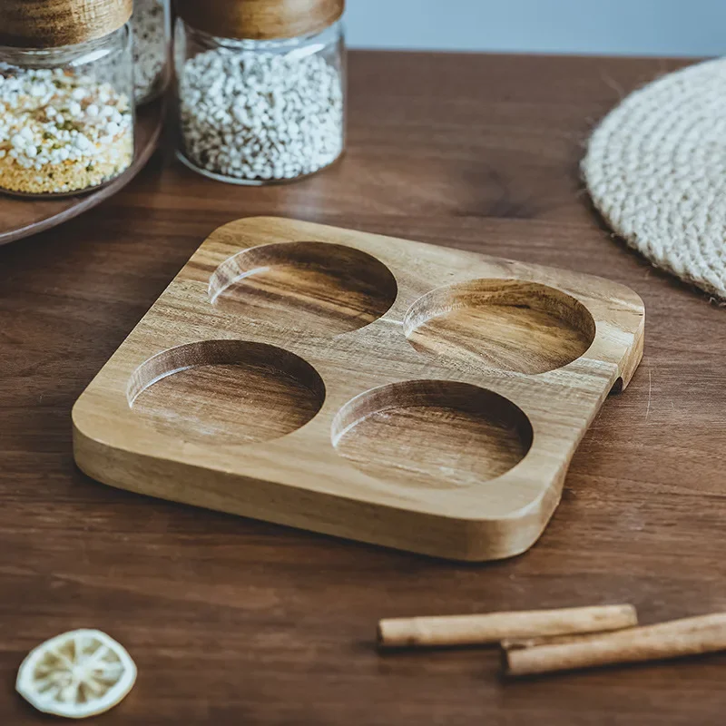 Wood Lid Orgnizer Glass Airtig - Food Storage Set Glass recension och pris