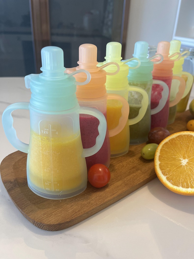 New Reusable Silicone Breast M - Food Storage 1 Year recension och pris