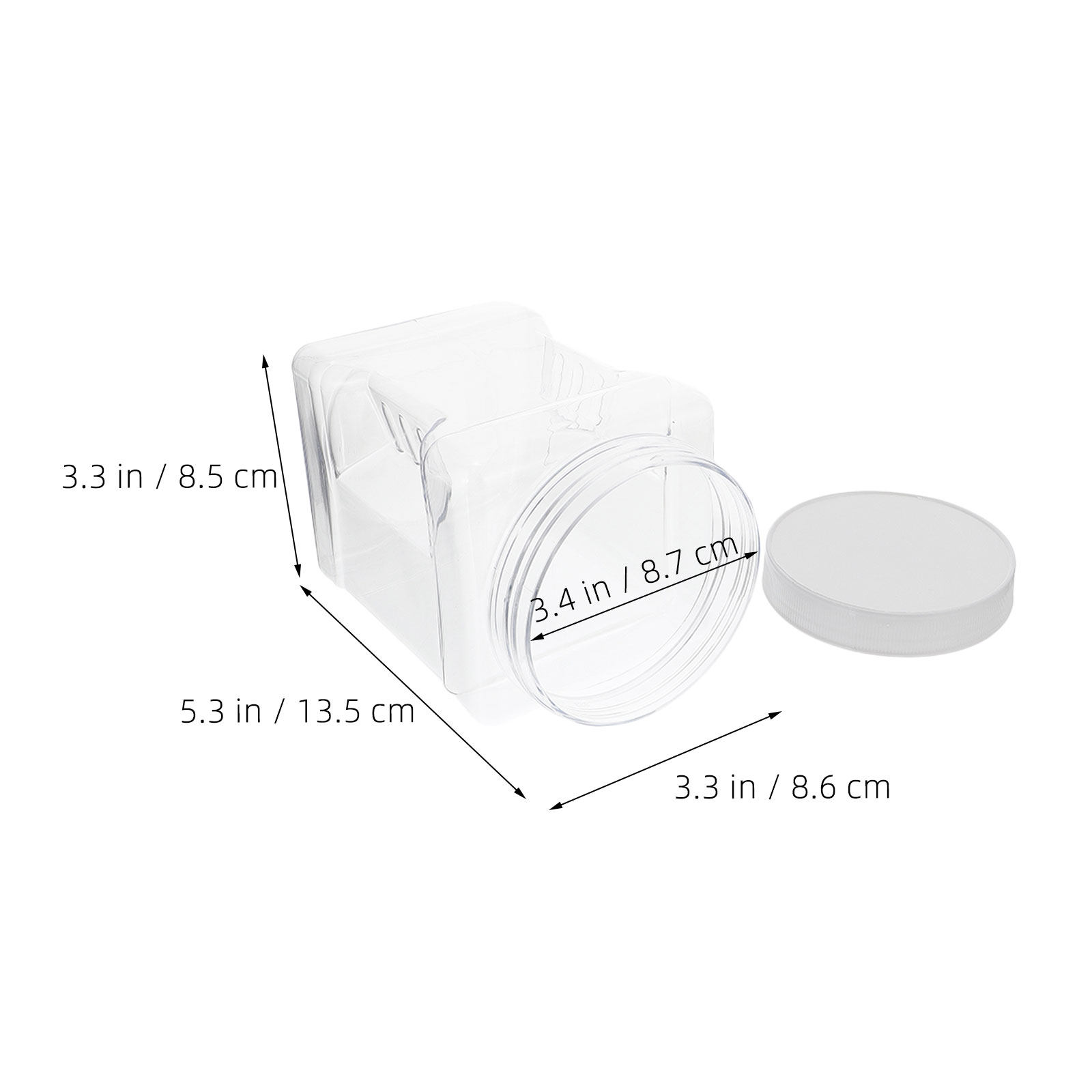 6Pcs Clear Square Airtight Sto - Food Storage Containers recension och pris