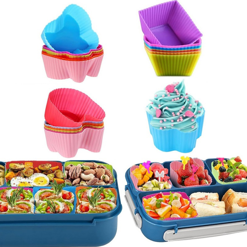 8PCS Silicone Lunch Box Divide - Food Storage Unit recension och pris