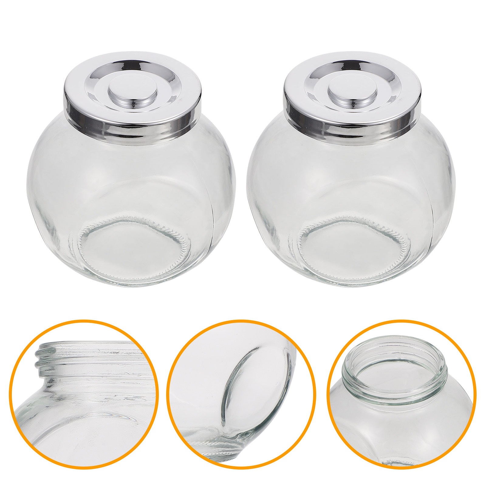 2Pcs Fruit Jam Storage Bottles - Food Storage Glass recension och pris