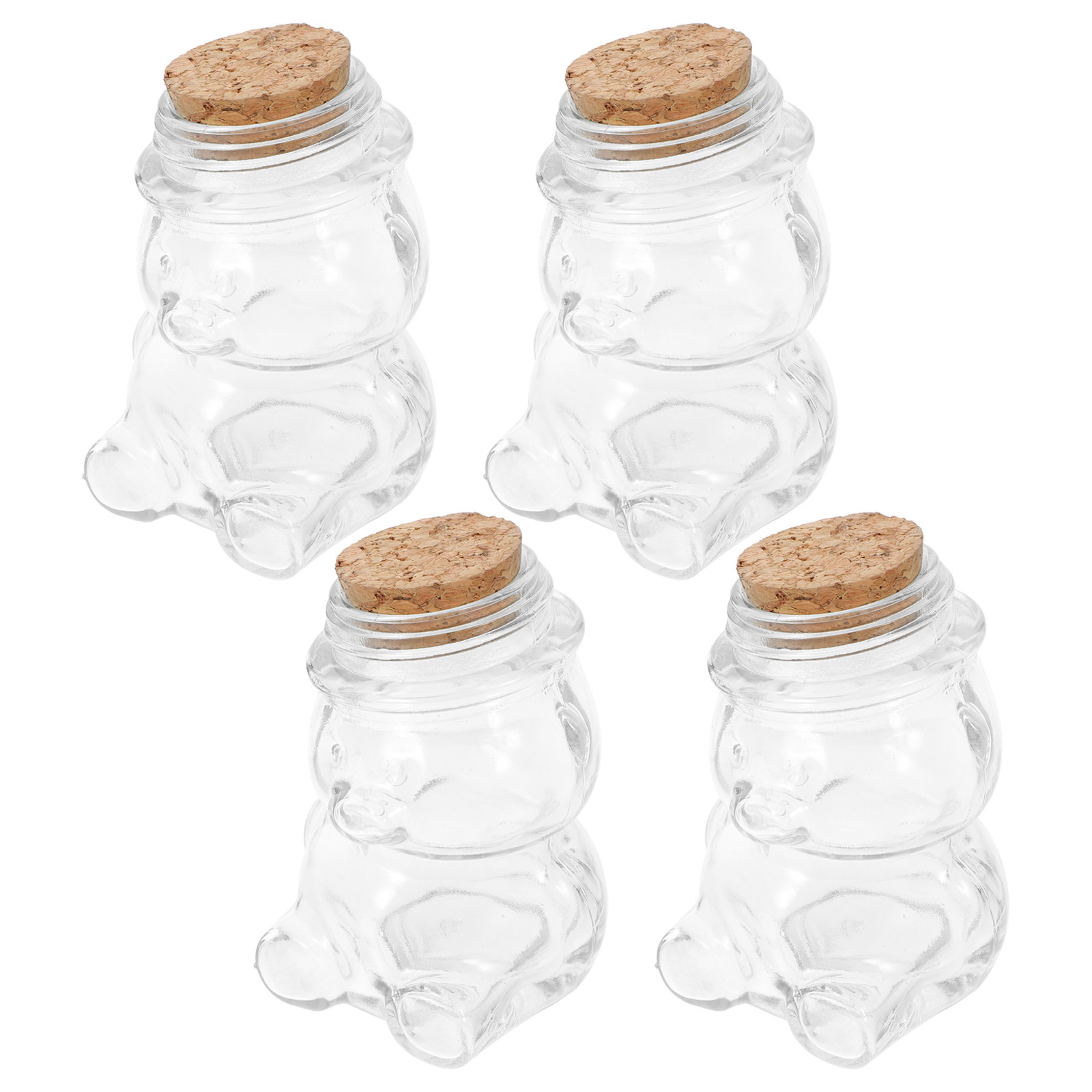 4Pcs Glass Candy Jar Set Trans - Food Storage Glass recension och pris