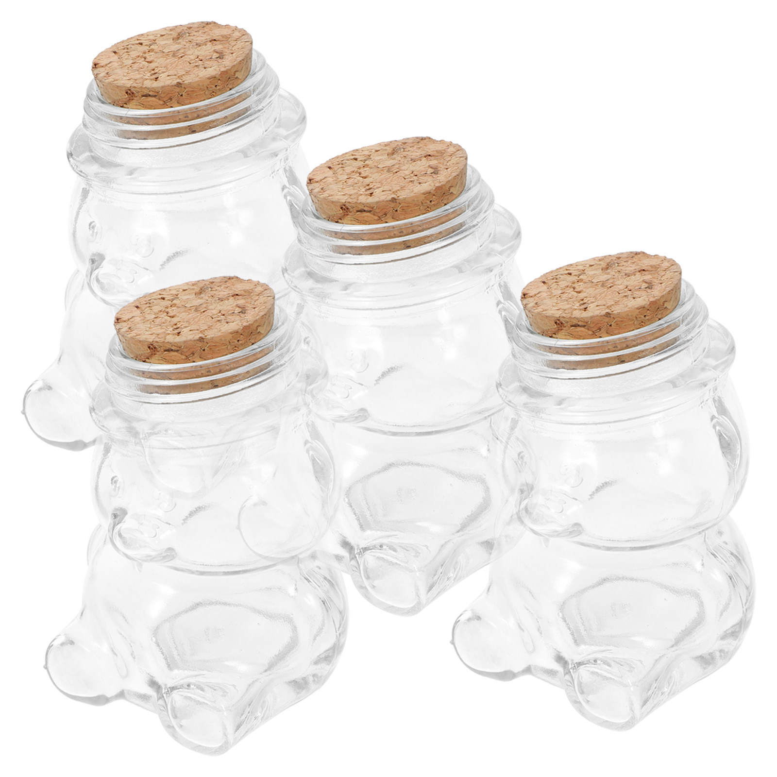 4Pcs Glass Candy Jar Set Trans - Food Storage Glass recension och pris