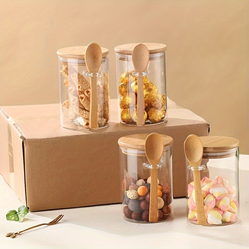 280ml Candy Jar, Biscuit Jar,  - Food Storage Set Glass recension och pris